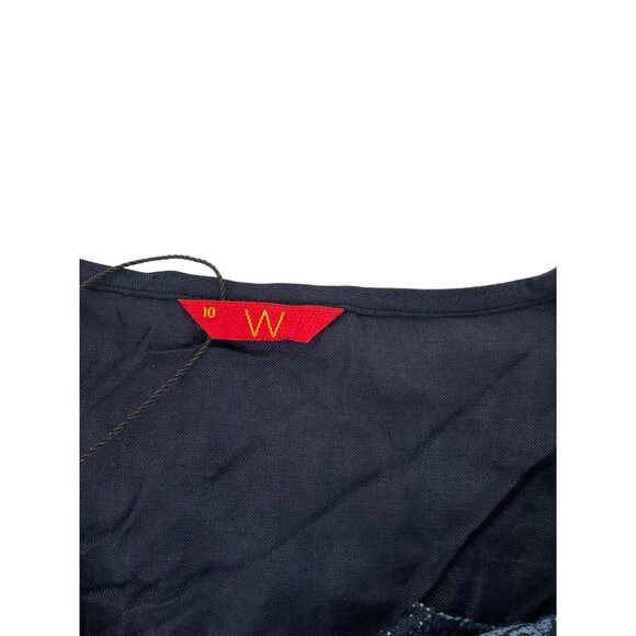 W Womens Navy Kurta Dress Size 10 100% Viscose Indian Ethnic Wear - Picture 9 of 9